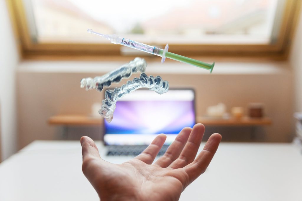 syringe in hand
