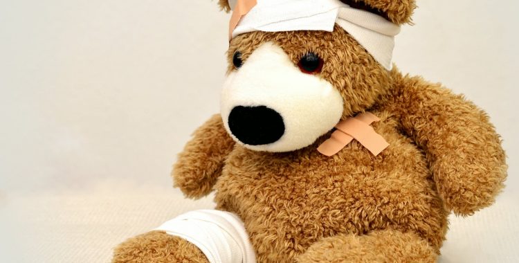 teddy bear with migraine