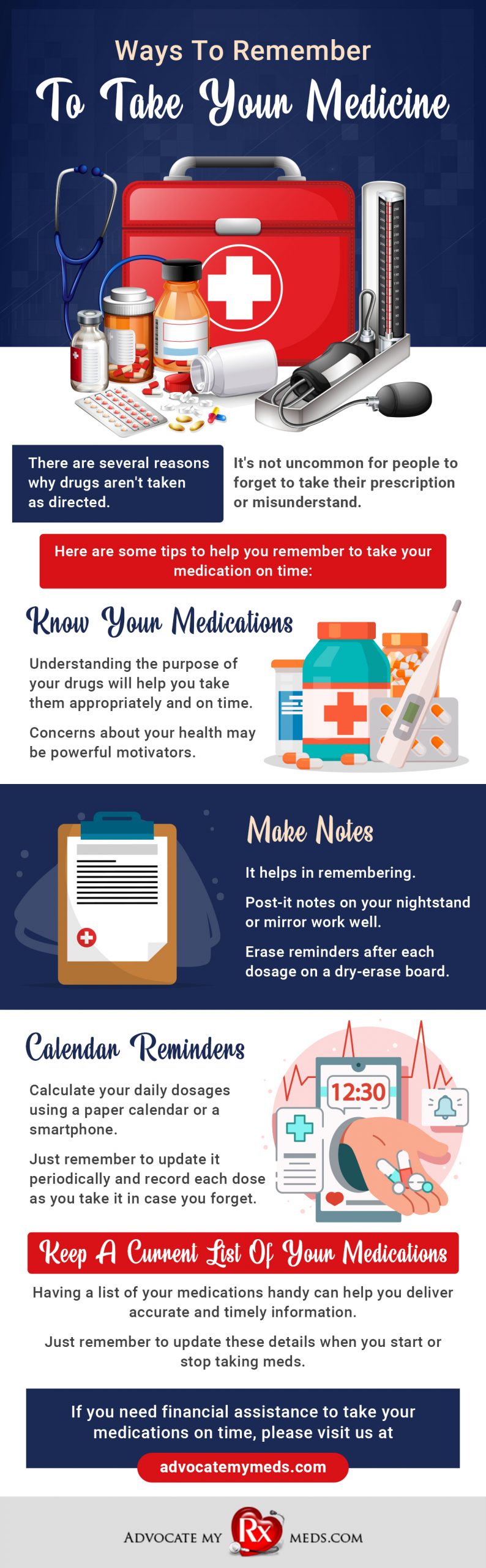 Ways to remember to take your medicine
