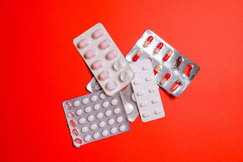 a box of medicines