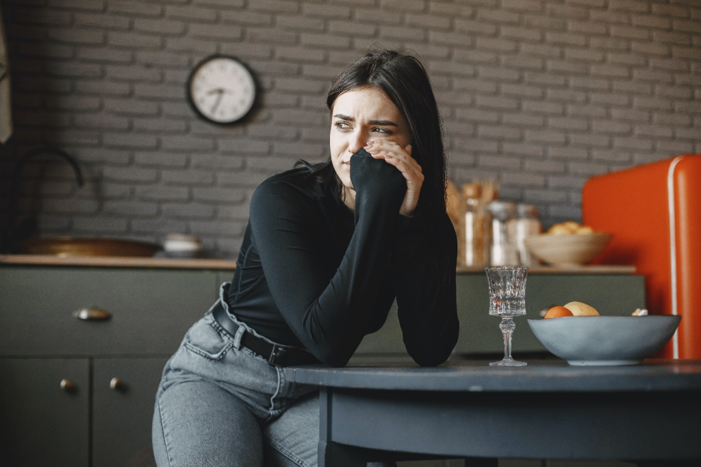 a worried person