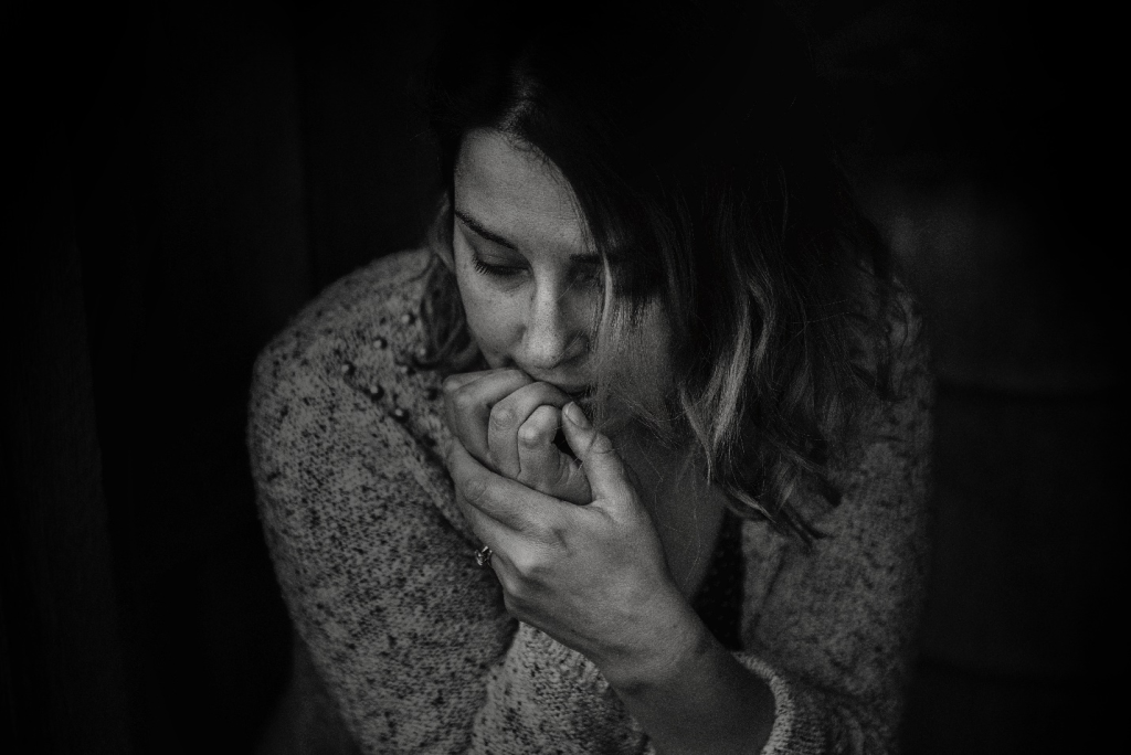 a worried person