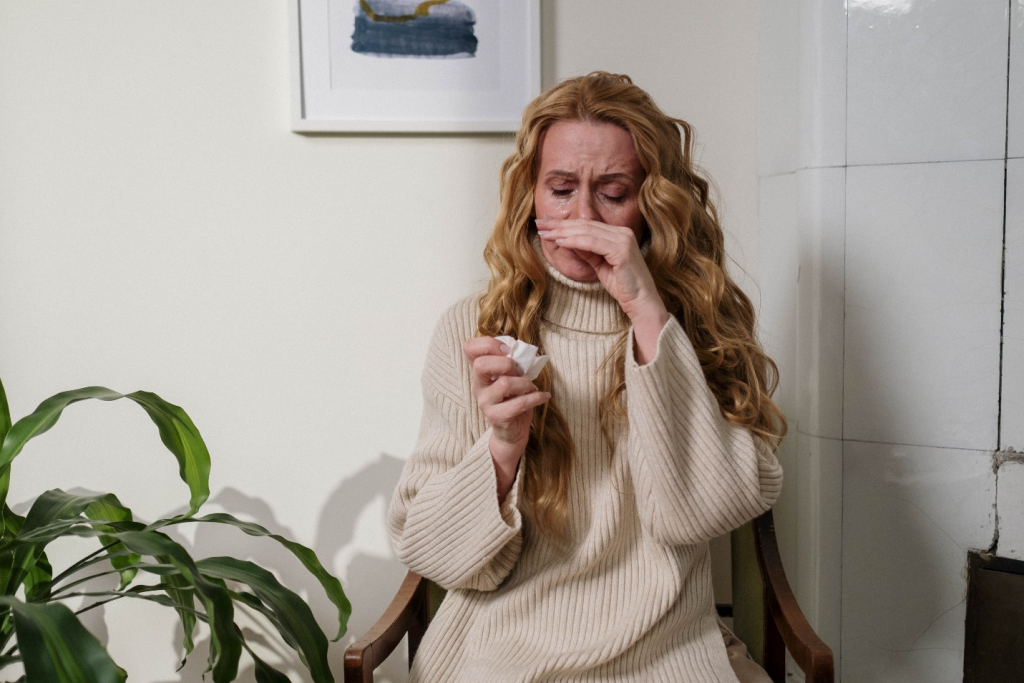 a person with allergies