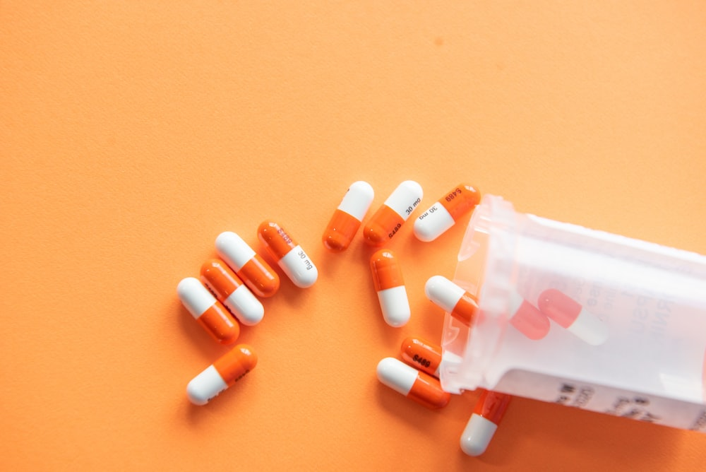 orange and white antibiotics 