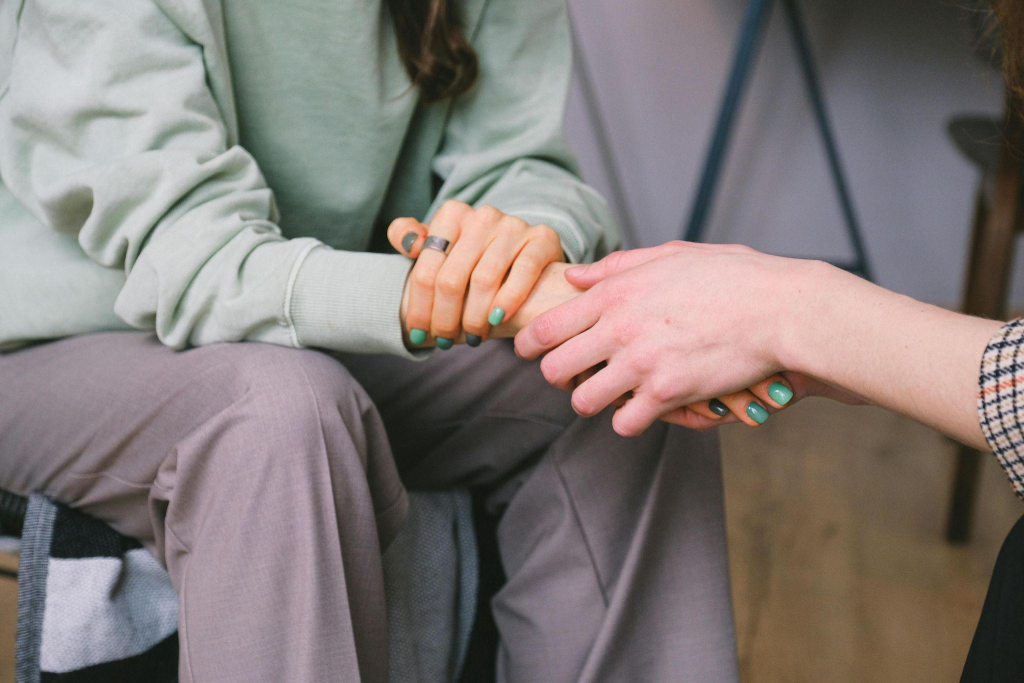 people holding hands