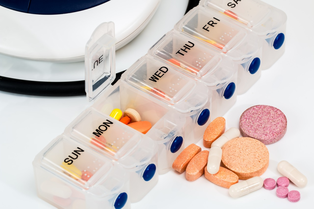 a pill organizer