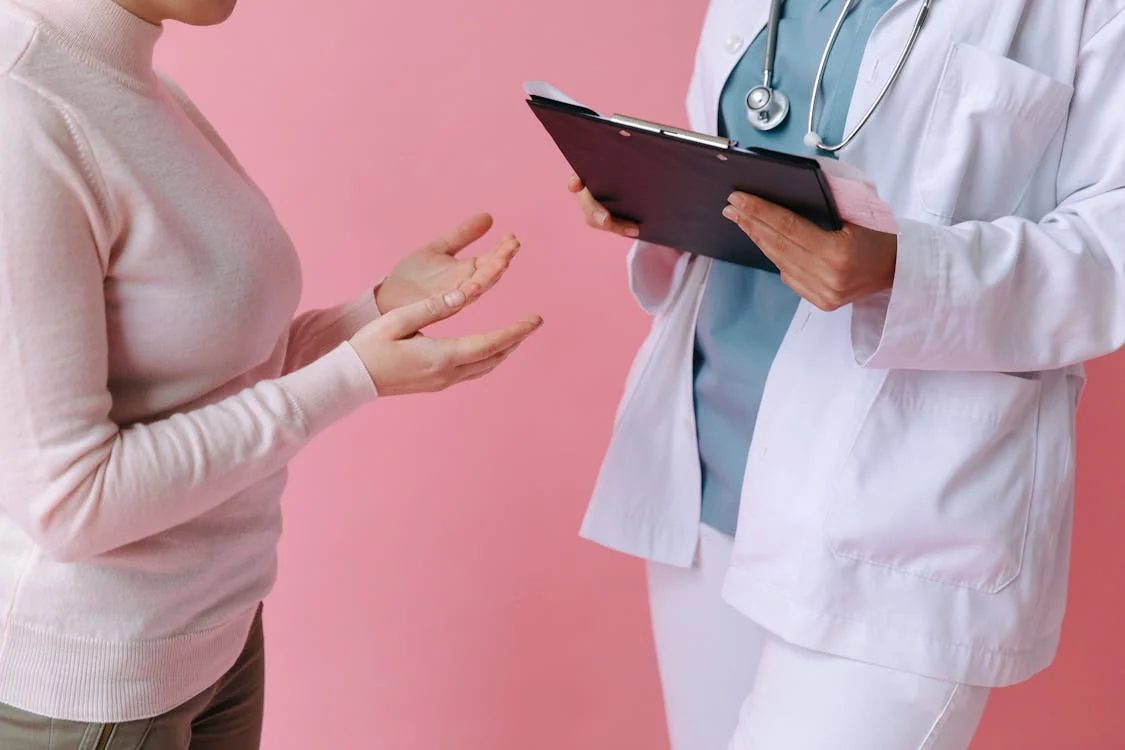 A doctor discussing medication options with a patient