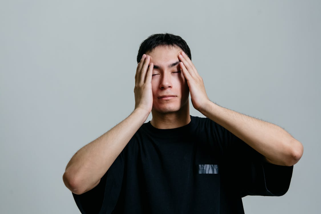 A stressed man