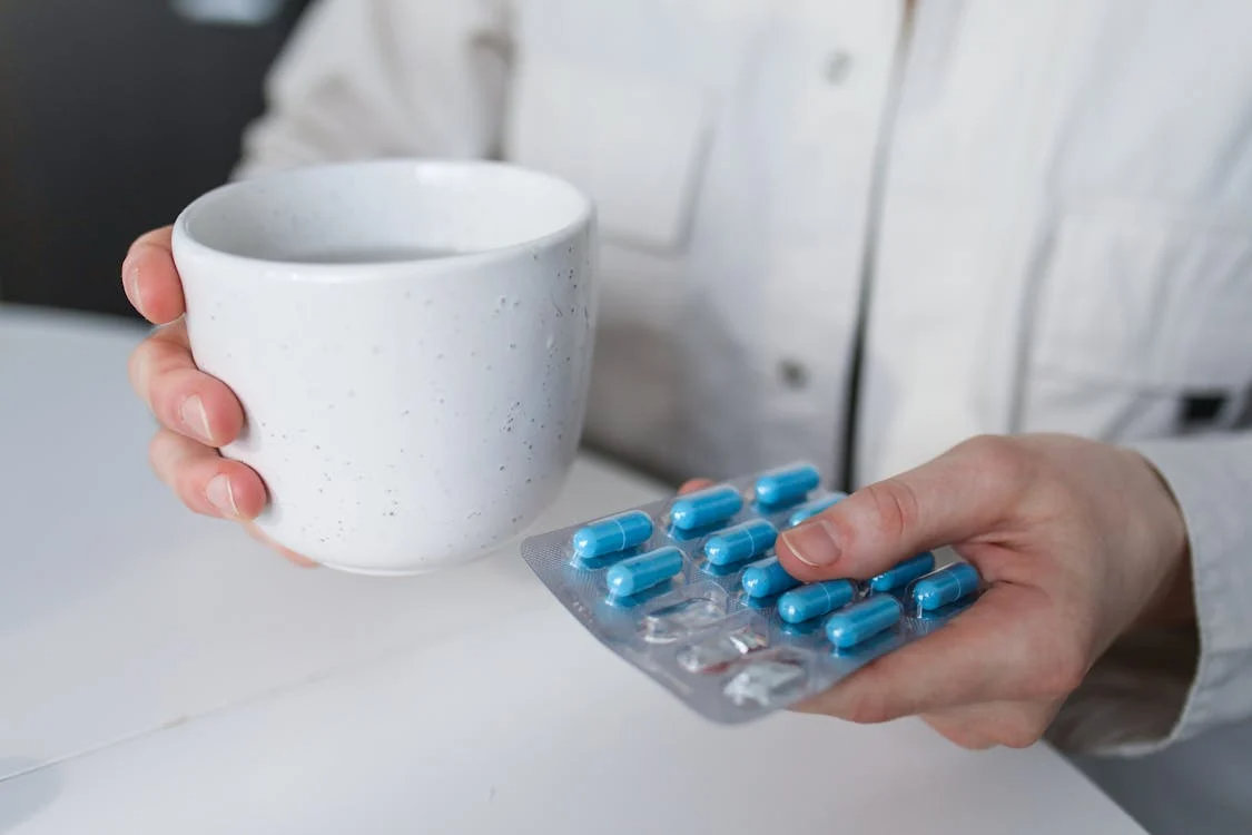 Patient preparing for medication after successful Prescription Assistance Enrollment with Advocate My Meds.