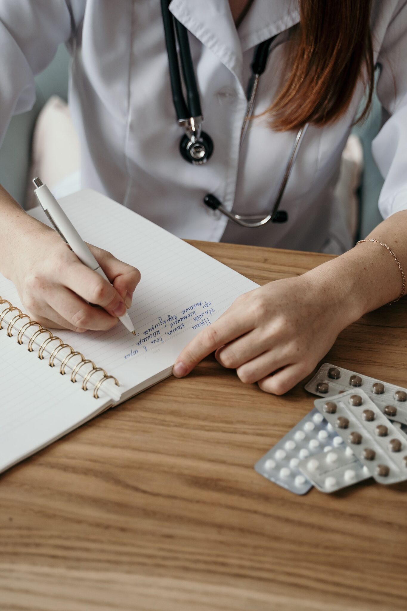  An image of a psychiatrist writing a prescription
