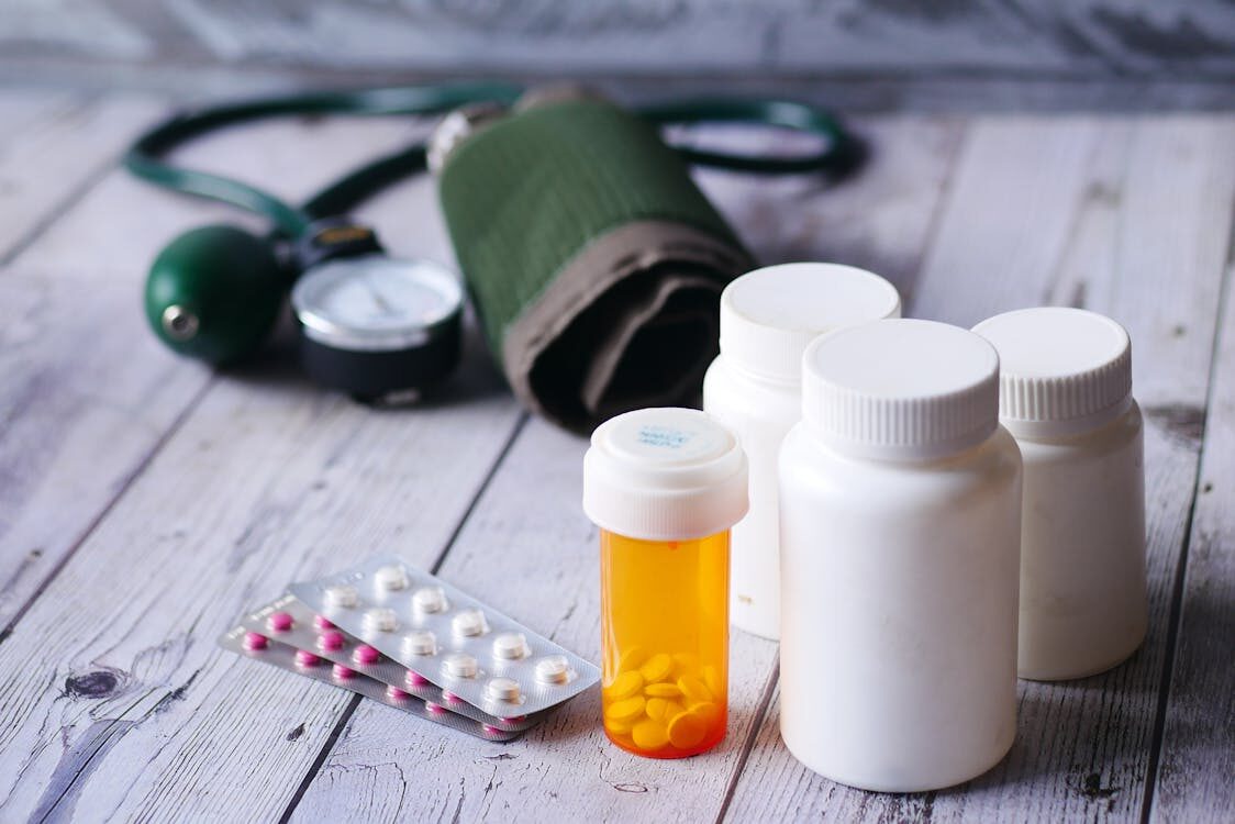pills, bottles of formulary drugs on the list